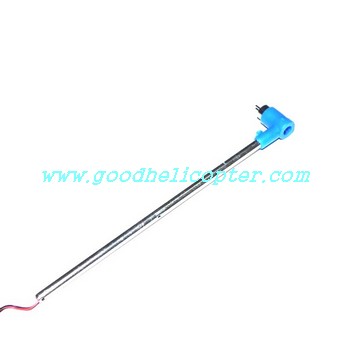 mjx-t-series-t54-t654 helicopter parts tail big boom + tail motor + tail motor deck (blue color) - Click Image to Close